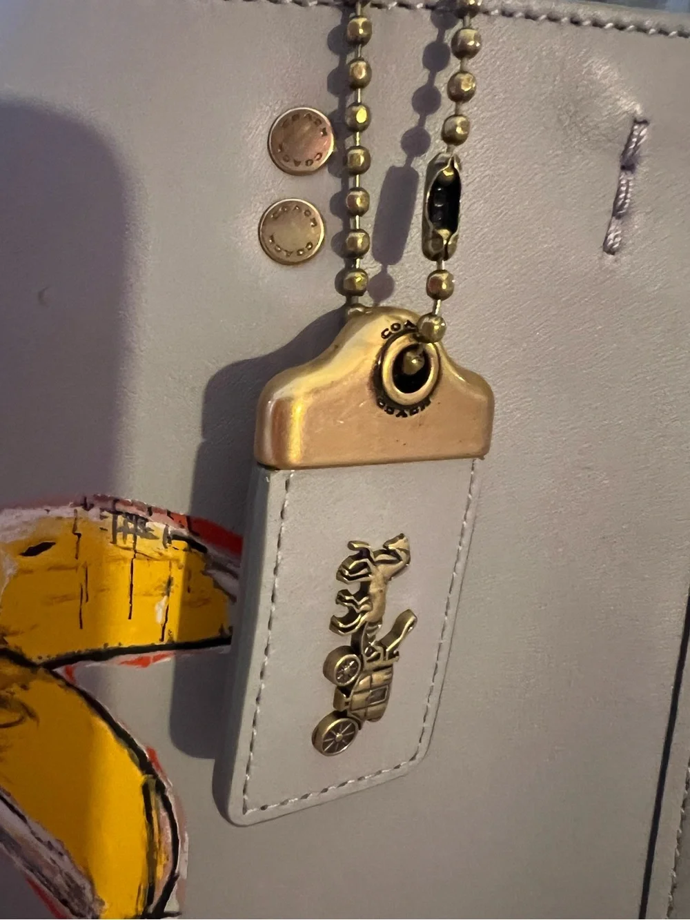 Coach X Jean Michel Basquiat Rogue 25 W/Sneakskin detail